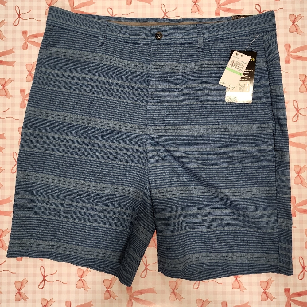 PGA Tour Blue Striped Men's Shorts